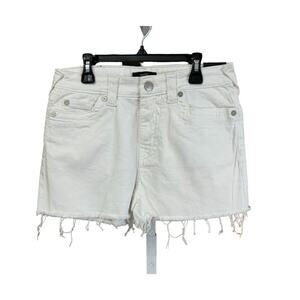 New ~ TRUE RELIGION ~ Maisie High Rise Denim Shorts Size 27